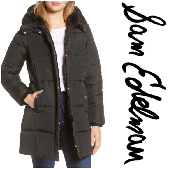 Sam Edelman | Jackets u0026 Coats | Sam Edelman Puffer Coat Black | Poshmark